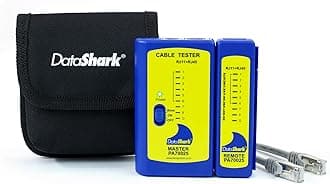DataShark PA70025 Network Cable Tester | Cable Mapper, Check Continuity | LAN (RJ45) & Telephone (RJ11 RJ12 RJ14) | Test Patch Cords or Installed Cable Runs