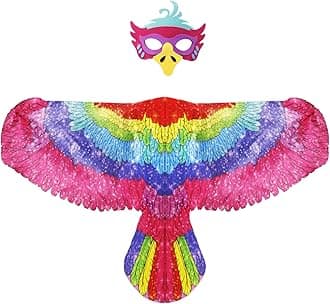 D.Q.Z Kids Eagle-Wings Bird Costume and Mask for Boys Girls Halloween Dress Up