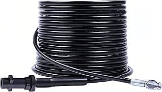 StoneBanks 10m Pressure Washer Drain Pipe Hose Cleaning Kit for Karcher K2 K3 K4 K5 K6 K7 Series, Pressure Washer Drain Cleaner Hose Sewer Jetter Hose with Jet Nozzle 180Bar/60°C