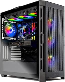 Skytech Gaming Desktop PC, Ryzen 7 9700X 3.8 GHz (5.5GHz), NVIDIA RTX 4070 12GB, 2TB Gen4 NVMe SSD, 16GB DDR5 RAM 5200, 750W Gold PSU, 360mm ARGB AIO, Wi-Fi, Win 11