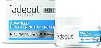 Fade Out Advanced Brightening Day Cream with SPF20 Moisturiser with Niacinamide and Lactic Acid to Brighten Skin Tone in 4 weeks Contains Active Natural Ingredients 50ml