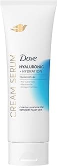 Dove Cream Serum Hyaluronic + Hydration for Extra Dry, Flaky Skin, with Pro-Ceramides, Niacinamide and Collagen Peptides Lotion, 8 oz