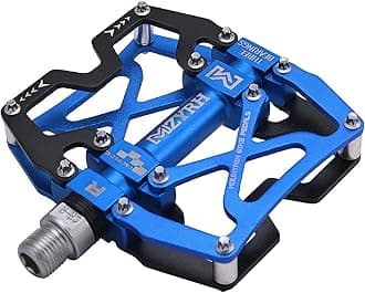 Mountain Bike Pedals, Ultra Strong Colorful CNC Machined 9/16' Cycling Sealed 3 Bearing Pedals