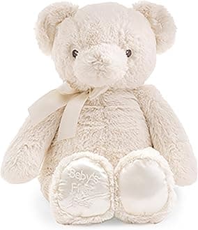 Bearington Creamy White Teddy Bear - 12" Fluffy and Cuddly Teddy Bear Companion with Premium Plush and Soft Fur - Adorable Stuffed Animal Toy Gift for Babies, Toddlers, and Kids
