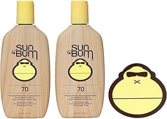 Sun BumOriginal SPF 70 Sunscreen Lotion | Vegan and Reef Friendly (Octinoxate & Oxybenzone Free) Broad Spectrum Moisturizing UVA/UVB Sunscreen with Vitamin E | 8 oz (Pack of 2)