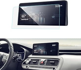 ZCLINKO for 2022 2023 2024 2025 Genesis G70 Screen Protector 10.25 Inch Tempered Glass 9H Anti-scratch Screen Protector G70 2.0T 3.3T 2025 Genesis G70 Touchscreen Protective Film