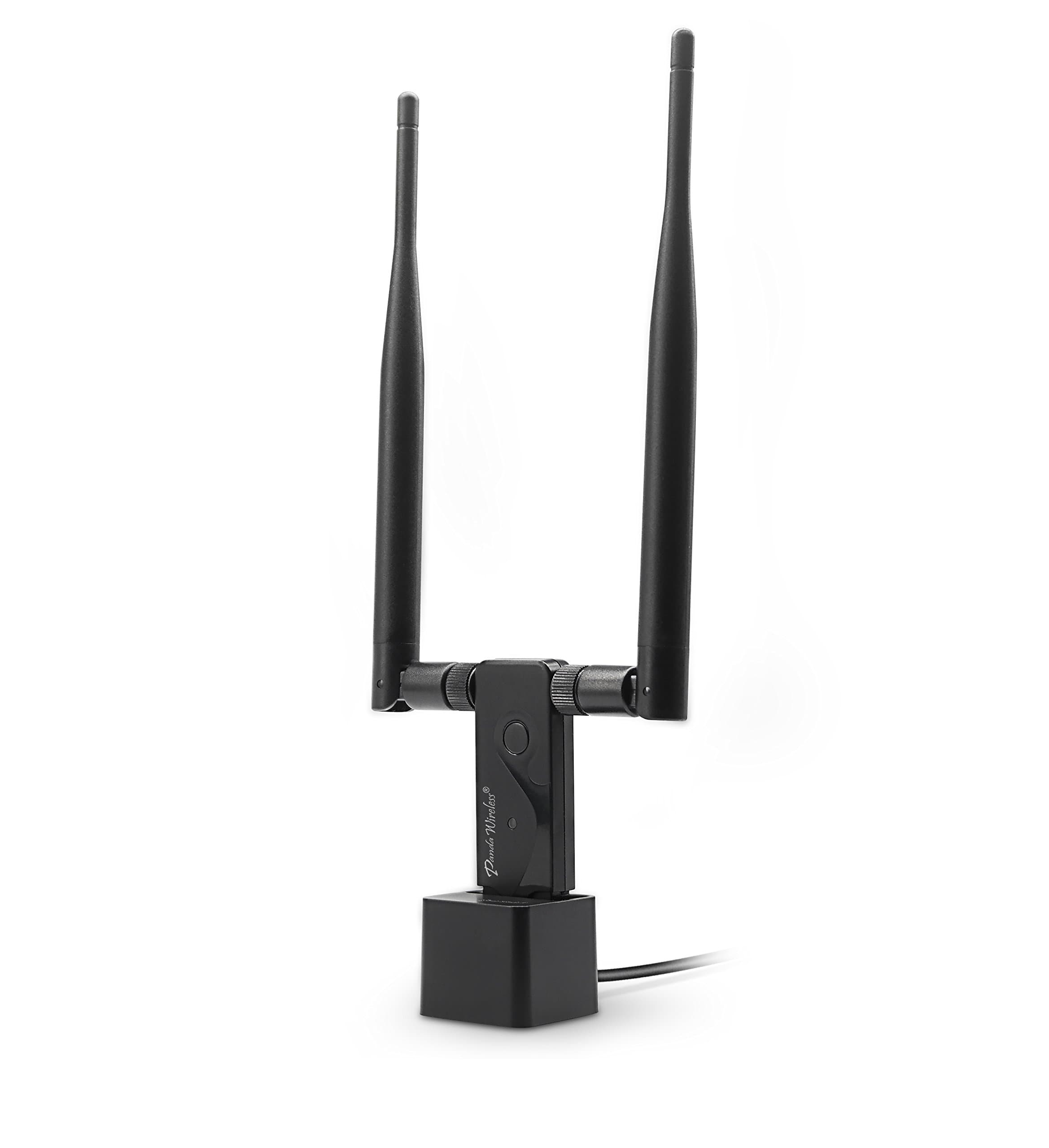 Panda Wireless PAU09 N600 Dual Band (2.4GHz and 5GHz) Wireless N USB Adapter W/Dual 5dBi Antennas - Windows 7/8/10/11, Zorin, Mint, Ubuntu, openSUSE, Fedora, Centos, Kali and Raspbian