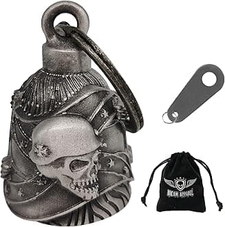 Dream Apparel Motorcycle Ride Bell For Bikers, Heavy Spirit Bells Accessory And Key Chain For Luck