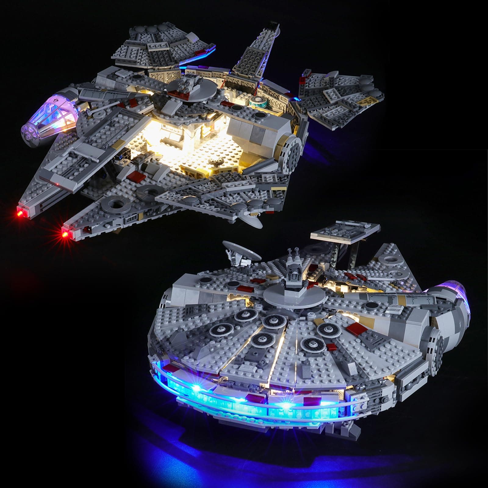 BRIKSMAX LED Lighting Set for Lego Star Wars Millennium Falcon, Compatible with Lego 75257 Building Blocks Model - Without Lego Set