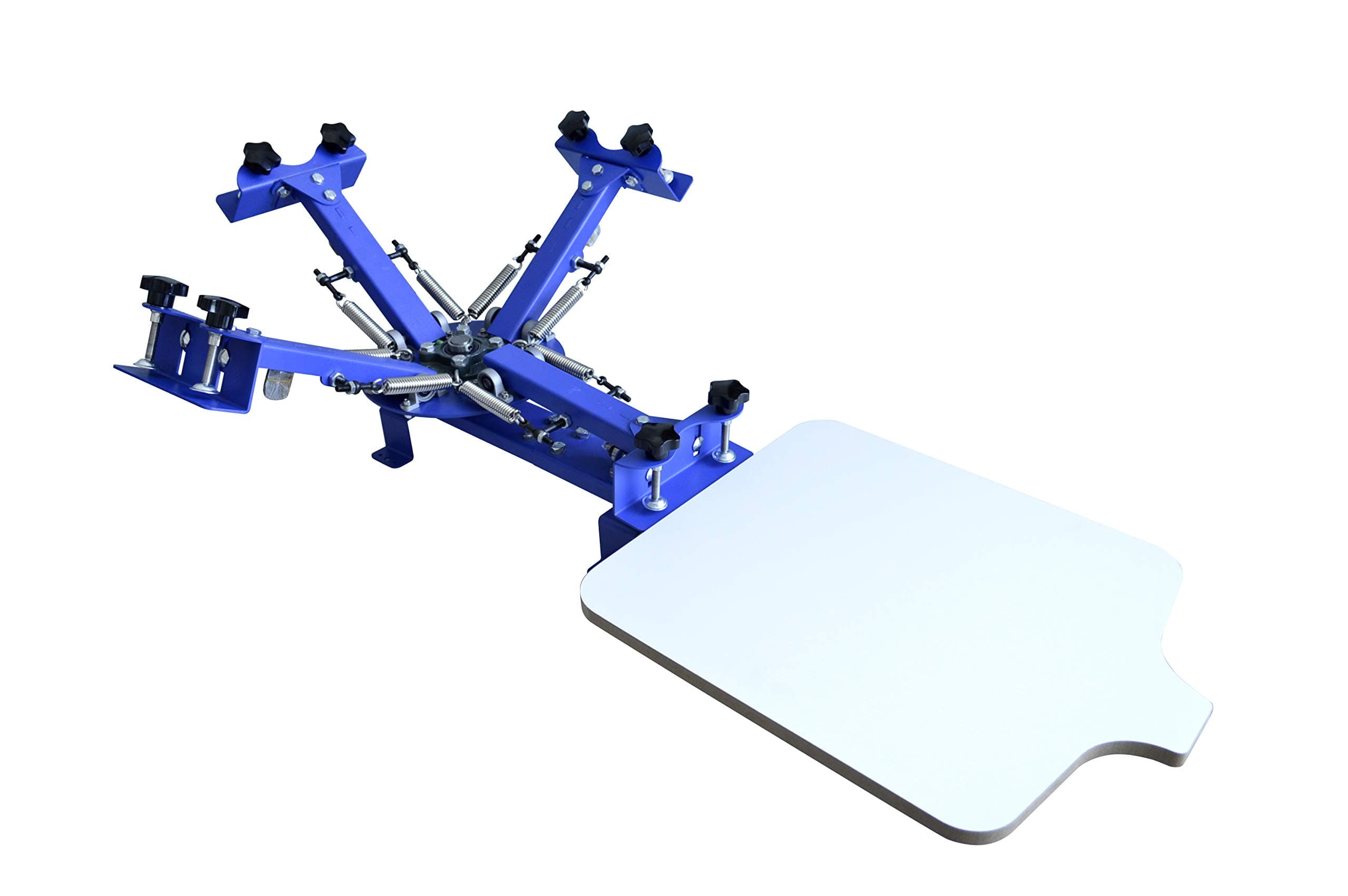 4 Color 1 Station Silk Screen Printing Press Adjustable 360 Degree Rotary DIY Shirt Equipment Screen Printing Machine for T-Shirt Printing