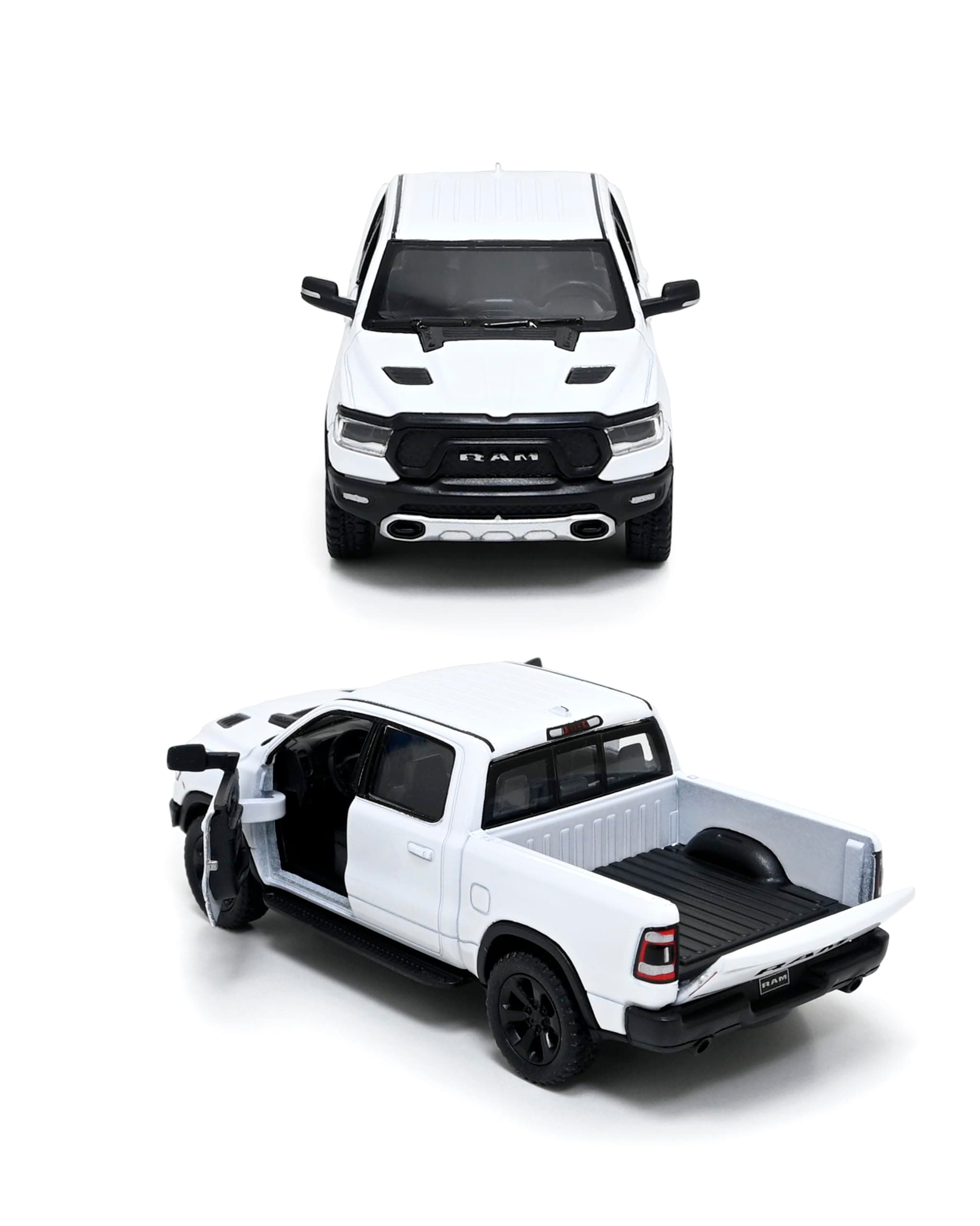 2019 Dodge Ram 1500 Pickup 1:46 O Scale 5" Die Cast Metal Model Toy Truck White