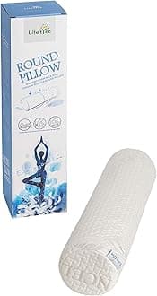 LitoTree Support Neck Roll Pillow - Cervical Bolster with Comfort Memory Foam Support for Spine, Neck, Back, Lumbar - Removable Washable Soft Cover- 18 x 4.5 inch for Stress Pain Relief