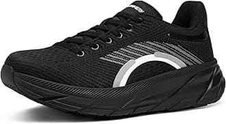 LARNMERN Men Women Lightweight Comfortable Work Sneakers Non Slip Safety Shoes Breathable Composite Toe Athletic Tennis Shoe(11, Black)