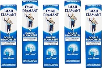 x5 Email Diamant Double Blancheur Whitening Daily Toothpaste Original Cosmetic - 75ml Large Size - 5 Tubes