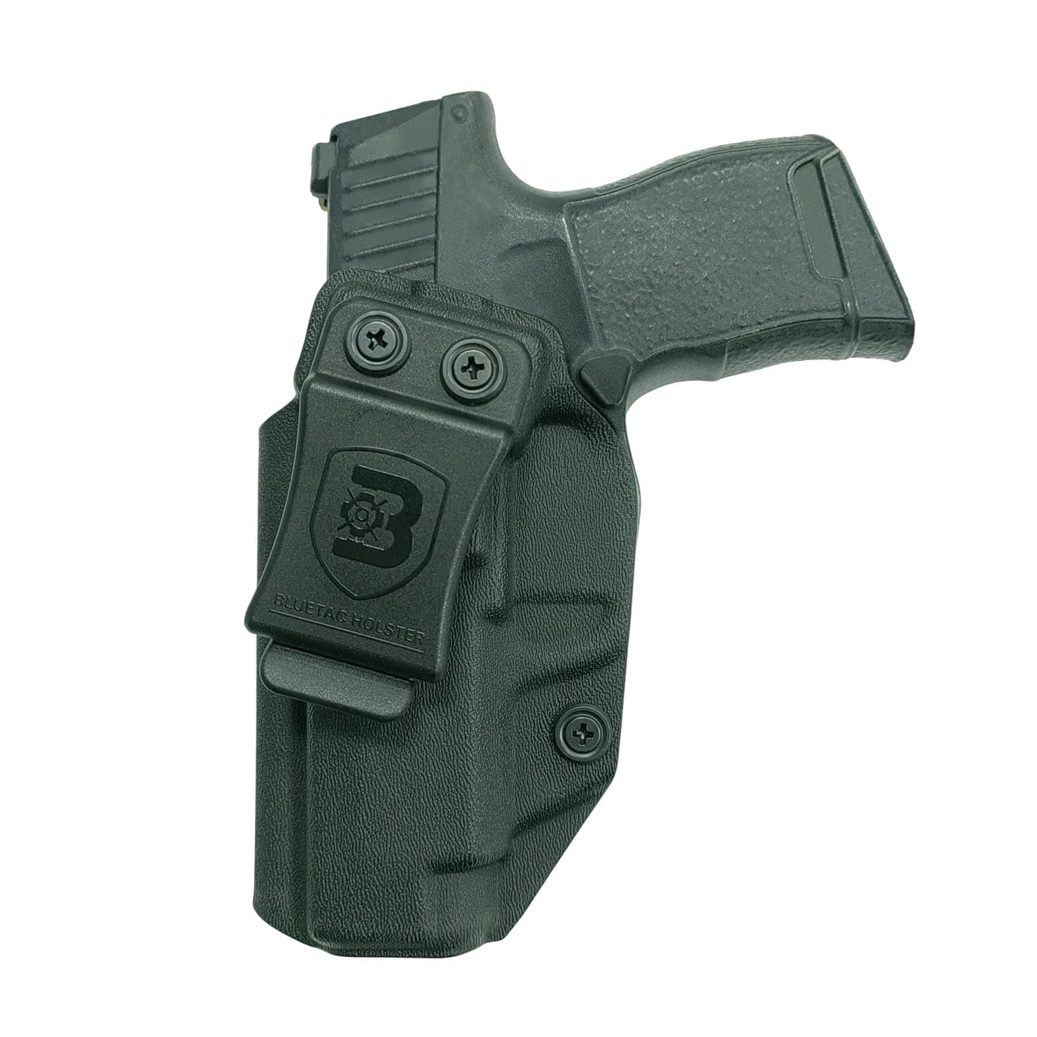 B Bluetac Kydex IWB Holster, Works with Various Optics Sight