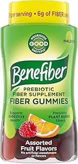 Benefiber Prebiotic Fiber Supplement Gummies for Digestive Health, Assorted Fruit Flavor - 81 Count