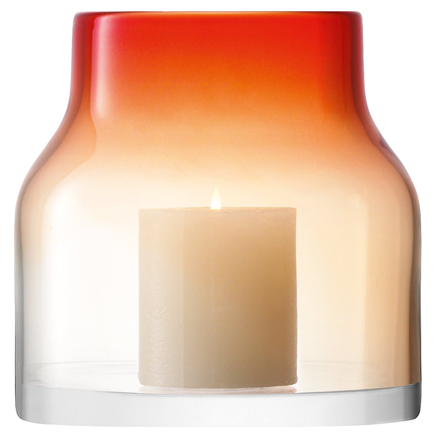 LSA International 18 cm Loft Vase/Lantern, Red by LSA International