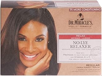 Dr. Miracle's No-Lye Relaxer, With Proteins to Help Prevent Breakage & Vitamins A & E For Healthy Hair Growth, 1 Complete Application