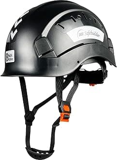 CR06 Construction Safety Helmet ABS Hard Hat Adjustable Ventilation System Hardhats Industrial Work Head Protection for Men Certified ANSI/ISEA Z89.1