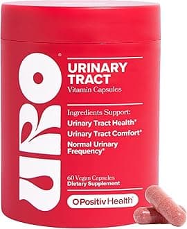 URO Urinary Tract Health Supplement for Women, 60 Count (Pack of 1) - Urinary Support Vitamins with Pacran Complete Cranberry Extract, D-Mannose, & Vitamin C - Vegan & Gluten-Free