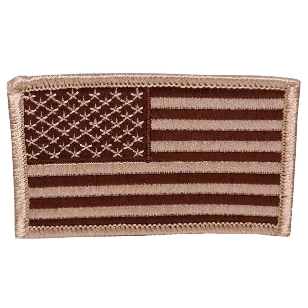 USA American Flag Embroidered Iron On Patch One Size