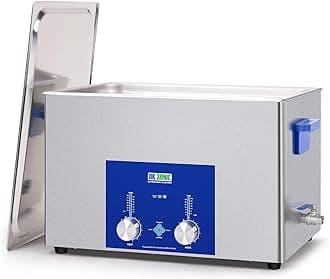 Industrial Ultrasonic Cleaner 30L,600W Commercial Sonic Cleaner with Encoded Timer,Heater&Basket, Multiple Functions for Carburetors, Motorcycle Engines, Chains