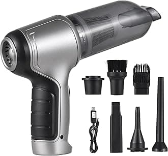 – Eacam Handheld Car Vacuum Handheld Cordless Cleaner Portable Mini Air Duster & Hand Pump With 19000Pa Strong Suction USB Charge for Pet Hair Dust Gravel Cleaning Home Office