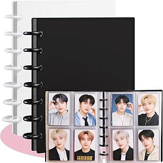 - Kpop Photocard Binder, Photocard Album, 3-Inch Photo Card Holder Album for Fujifilm Instax Mini, Polaroid Photos, Standard Trading Cards and ID Cards, Black & White, 40 Sheets 160 Pockets