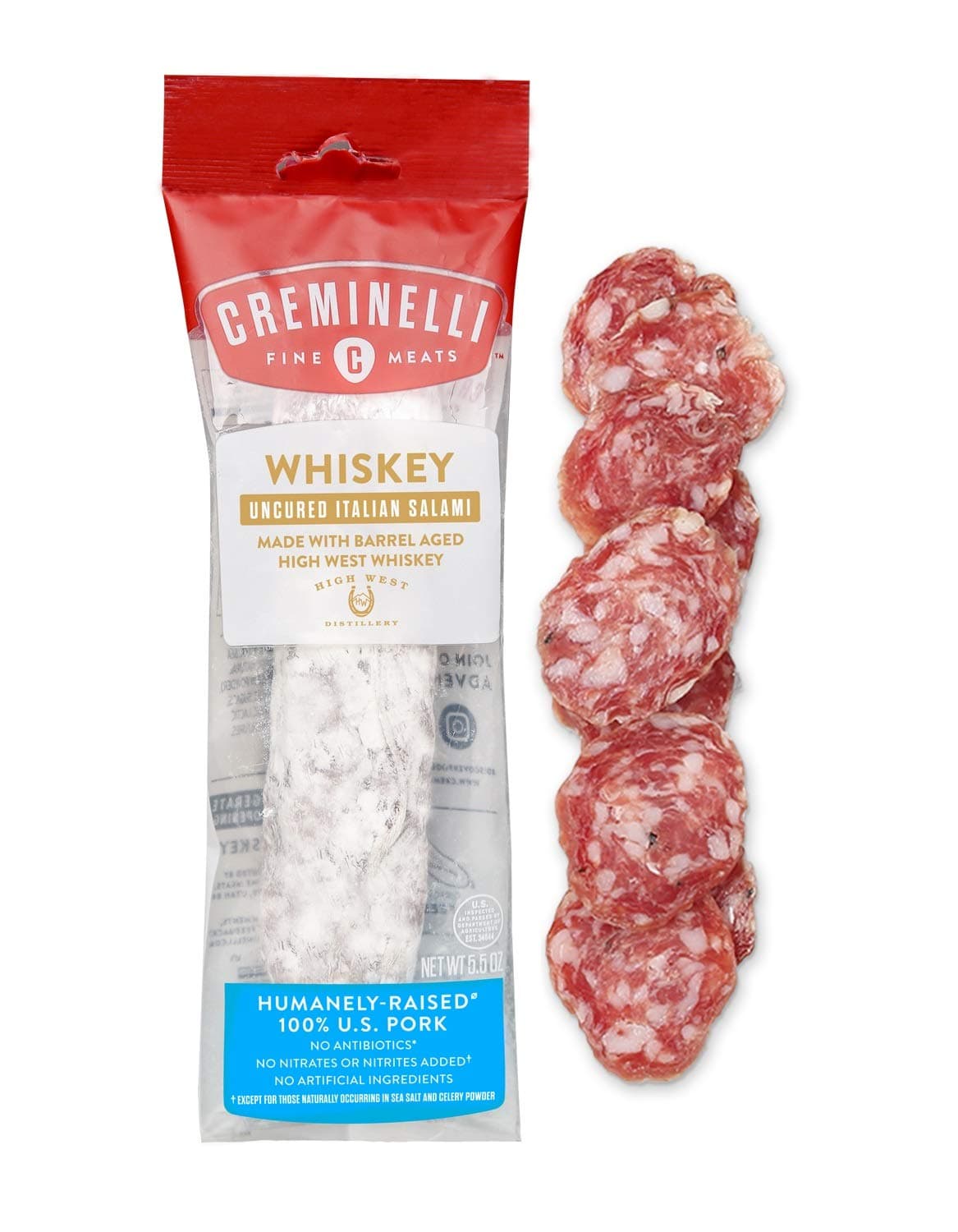 Creminelli Italian Salami, Whiskey, 6oz