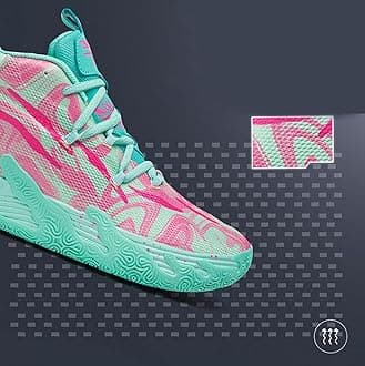 Uhclrr Men's Basketball Shoe Anti Slip Men's Basketball Shoe Men's Basketball Shoe Outdoor Sports Shoe(42 EU, F2)