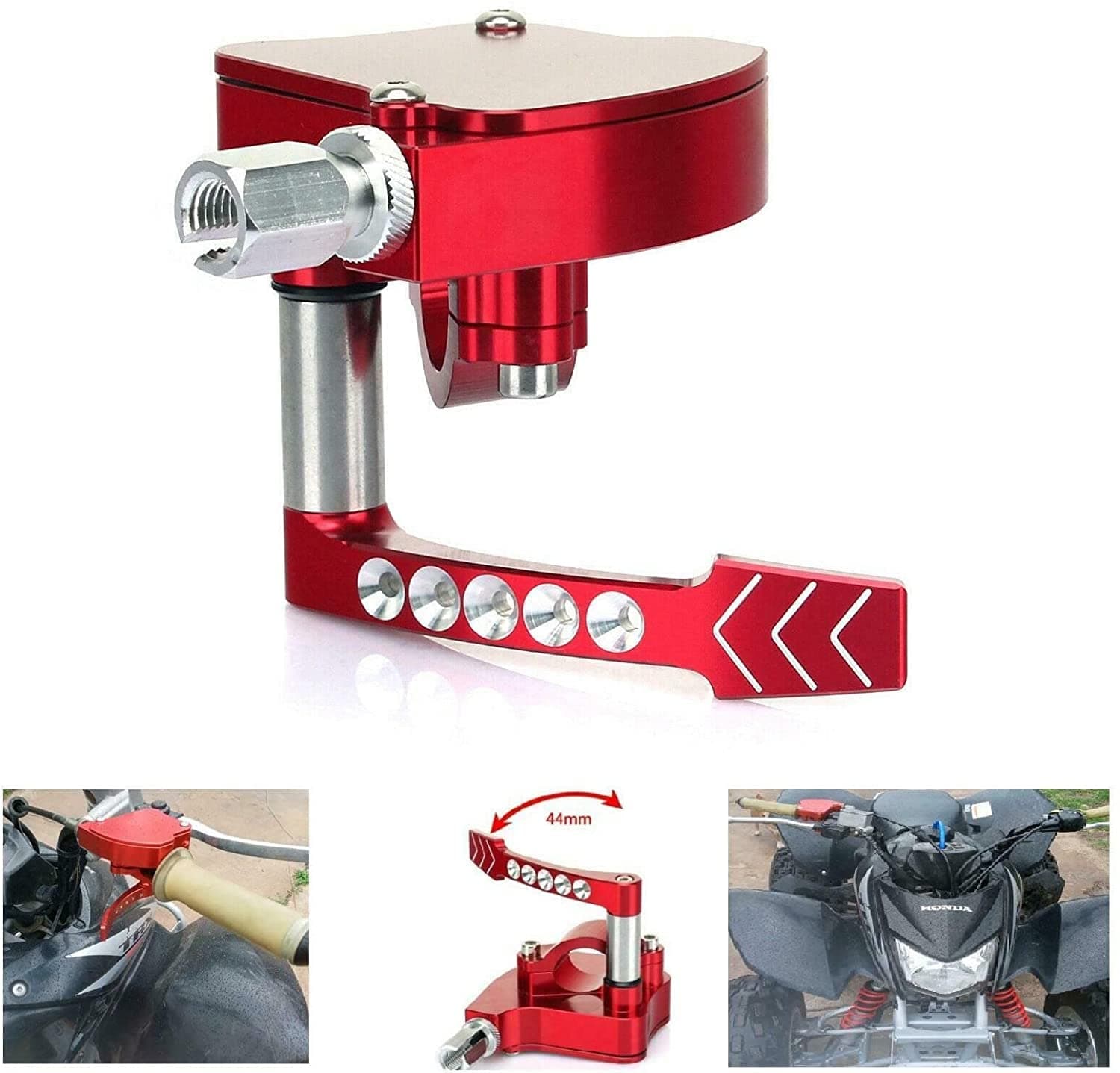 – TARAZON 7/8" ATV Red Thumb Throttle for Yamaha Banshee Raptor 350 660R 700 YFZ450, for Honda TRX400EX TRX 250 450 R, for Suzuki LTR 250 500 LT500R LTZ 250 400