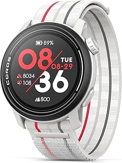 COROS PACE 3 Sport Watch GPS, Lightweight and Comfort, 17 Days Battery Life, Dual-Frequency GPS, Heart Rate, Navigation, Sleep Track, Training Plan, Run, Bike, and Ski (White Nylon)
