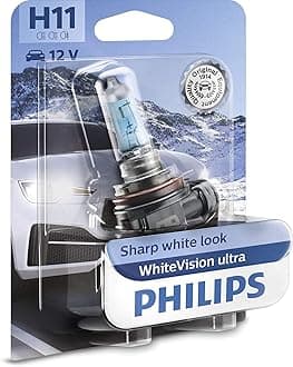 WhiteVision Ultra H11 Headlight Bulb Single Blister 12362WVUB1 Single Blister