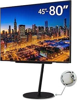 - WALL Seven Stand A2 Large Type | Minimalist Rolling TV Stand for 45–80 Inch | Satin Black | Portable, Space Saving, Height Adjustable | for Living Room and Bedroom | Japan-Engineered Design