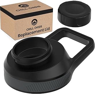 Replacement Lid Compatible with Cirkul Water Bottle | Fits Flavor Cartridges | BPA Free, Leak Proof, and Dishwasher Safe (Black)