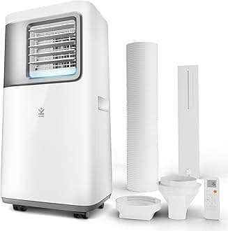 Avalla S-550 4-in-1 Air Conditioner Unit Portable & Dehumidifier 20L – Ideal for Large Room Coverage - 7000BTU Powerful Cooling Low Running Costs, 24hr Timer, Sleep Mode, Remote Control & Window Kit