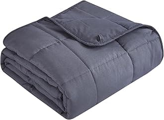 Topcee Weighted Blanket (20lbs 60"x80" Queen Size) Cooling Breathable Heavy Blanket Microfiber Material with Glass Beads Big Blanket for Adult All-Season Summer Fall Winter Soft Thick Comfort