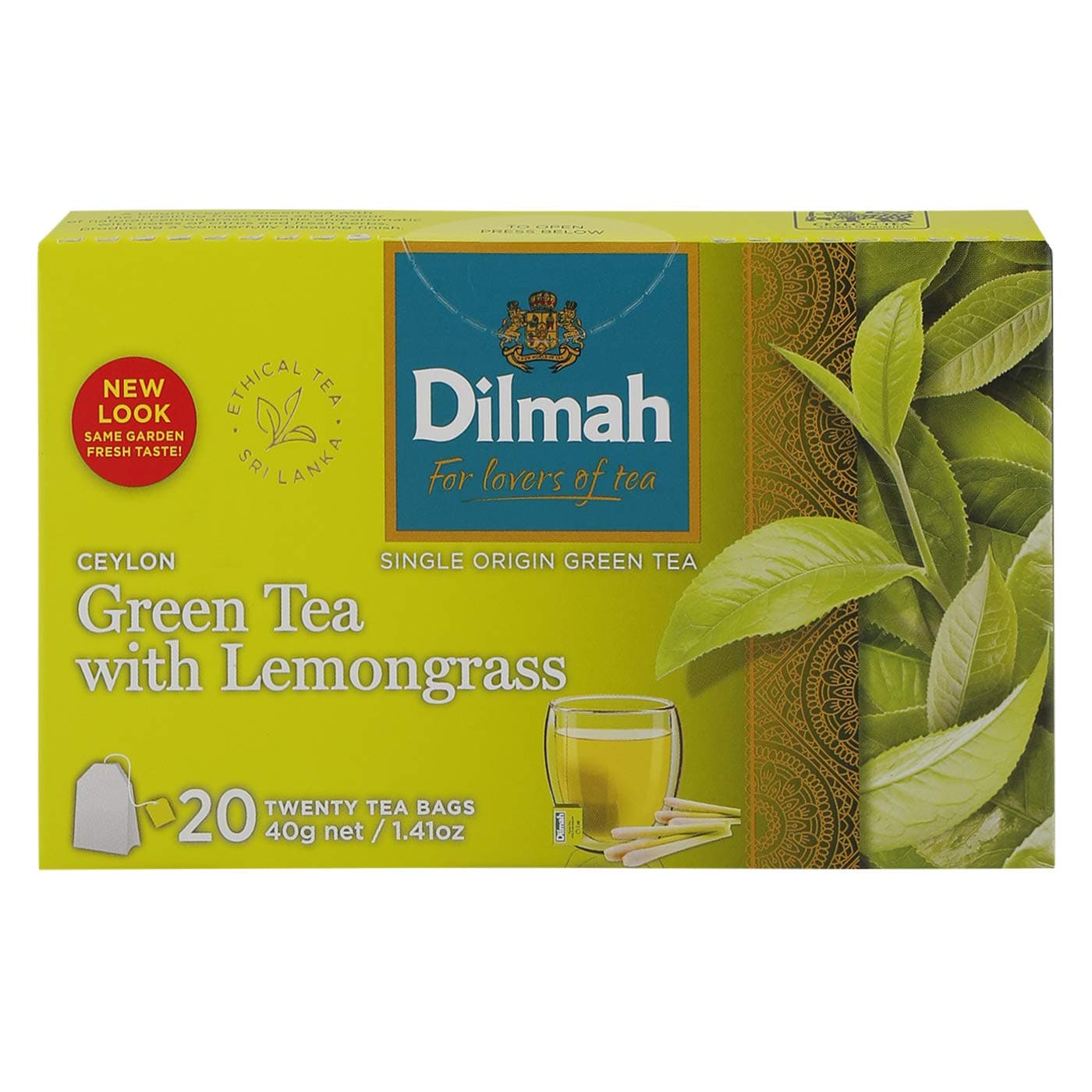 GREEN TEA LEMONGRASS 20/2g/6
