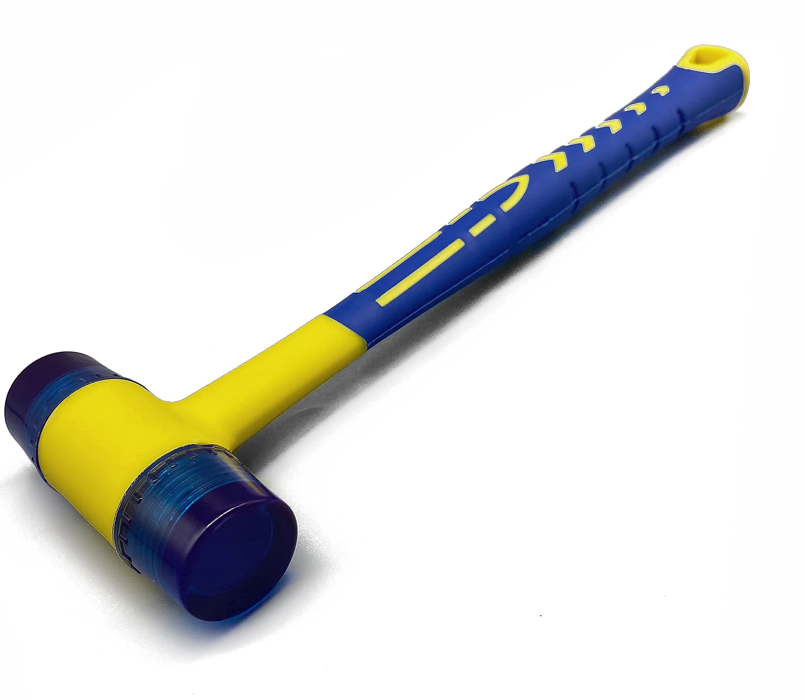 KAIHAOWIN Small Mallet Hammer, Double-Faced Soft Mallet with Ergonomic Shaped Plastic Handle and Anti-Slip Coating for Jewelry, Leather Crafts, Woodworking - 30mm