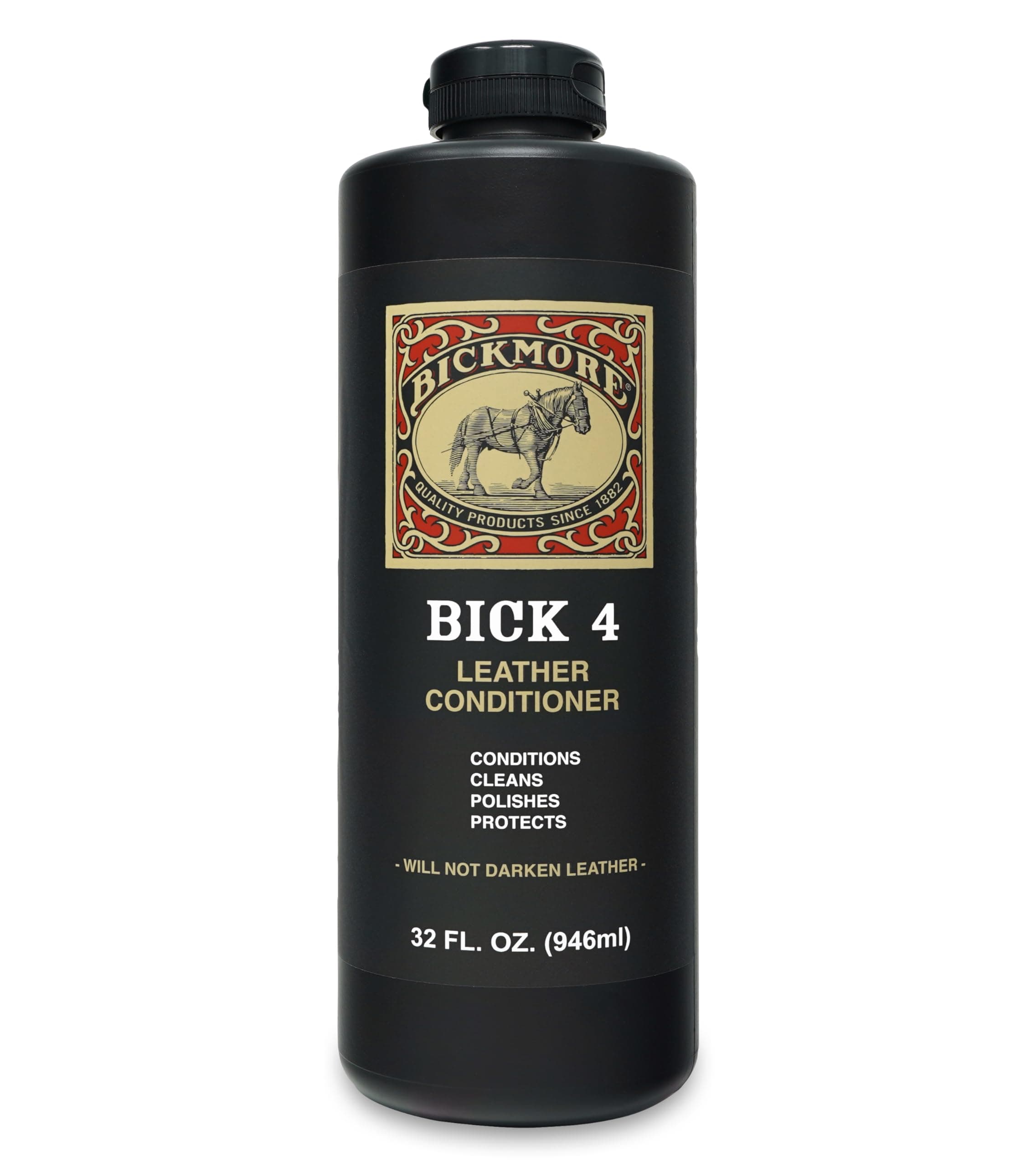 Bick 4 Leather Conditioner 32 Fl Oz - Best Since 1882 - Leather Cleaner & Conditioner - Restore Polish & Protect All Smooth Finished Leathers