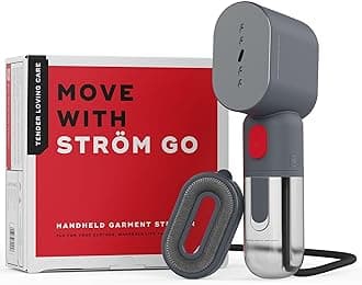 - NUUK STROM GO Super Compact and Lightweight Travel Garment Steamer For Clothes | FREE Heat Resistant Travel Pouch | Vertical & Horizontal Steaming | 20g/min Steam | 30 Sec Heat Up | 100ml Water Tank