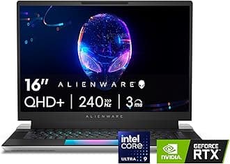 Alienware X16 R2 Gaming Laptop - QHD+ 240Hz 3ms Display, Intel Core Ultra 9-185H, 32GB LPDDR5X RAM, 1TB SSD, NVIDIA GeForce RTX 4080 12GB GDDR6, Windows 11 Home, Onsite Service -