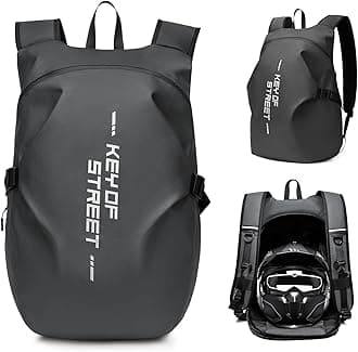 WEPLAN Motorcycle Backpack,Waterproof Helmet Backpack for Men,Motorcycle Accessories,Travel Backpack