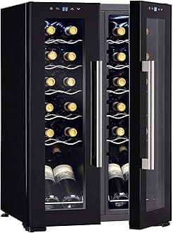 24-Bottle French Door Dual-Zone Compressor Wine Cooler