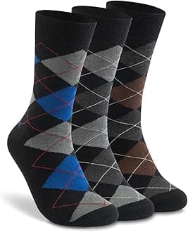 Men's Thin Merino Wool Socks, Cozy Winter Warm Breathable Mid-calf Casual Dress Liners 3/6 Pairs Pack