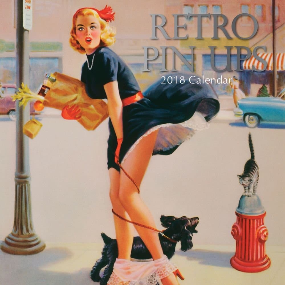 2018 Pin-ups Retro Wall Calendar