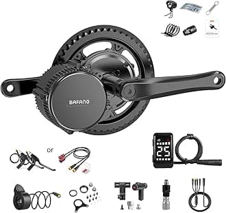 BAFANG 750W Mid Drive Kit,Mid Drive Ebike Conversion Kit Brushless Upgraded Motor with LCD Digital Display Chainring for Commuter Bike,Recumbent Trike,Mountain Bike,Cargo Bike