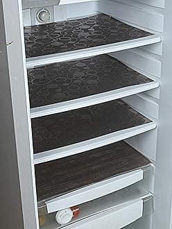 Kuber Industries PVC 6 Pieces Fridge Mat Set (Brown) -CTKTC6976
