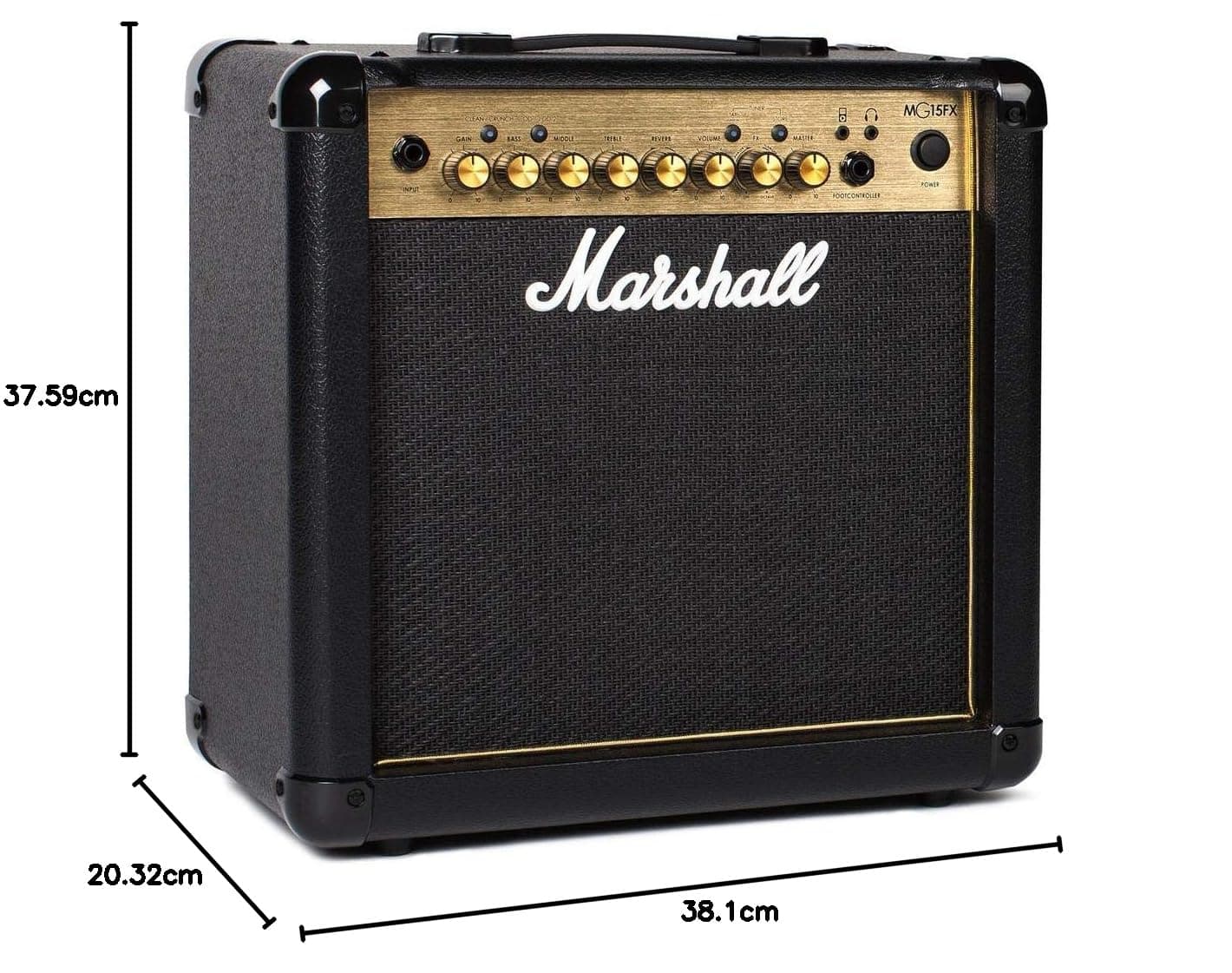 Marshall Amps Guitar Combo Amplifier - M-MG15GFX-U