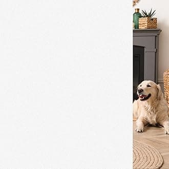 HIDBEA Frosted Window Privacy Film - Non Adhesive Static Cling Glass Stickers Sun UV Blocking Heat Control Door Covering Decals for Home Office(35.4 x 78.7 Inch, Frosted White)